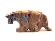 Bernard Laiwakete-Mountain Lion-Zuni Fetish-Native American-Stone Carving