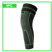 1PC Lengthen Fitness Knee Support Brace - Elastic Nylon Compression Knee Pads for Basketball, Running, and Sports Green