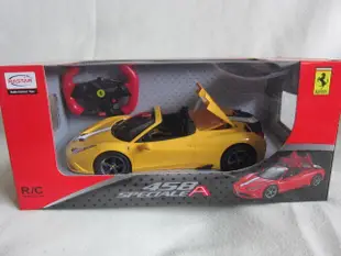 【KENTIM玩具城】 1:14全新法拉利Ferrari 458 Speciale A黃RASTAR遙控車