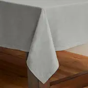 Rans Pure Cotton Hemstitch Tablecloth 150 x 230 cm - Grey