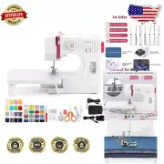 Portable Mini Sewing Machine with 14 Stitches & Extension Table for Beginners