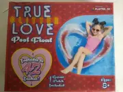 TRUE LOVE - GLITTER POOL INFLATABLE FLOAT up to 42" AGE 8+ repair patch included