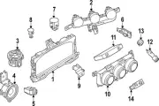 Genuine Nissan Heater Control 27500-6GP0A