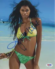 JESSICA WHITE SPORTS ILLUSTRATED SWIMSUIT SUPERMODEL SIGNED PHOTO PSA