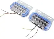 AKOOSY 2 Pcs Side Marker Lights High Brightness Signal Lamps Durable Easy Installation for Various Vehicles Rgb Color Changing Warning Lights
