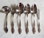 Oneida Community Stainless Chatelaine Serving pieces~ Casserole Slotted Spoons +