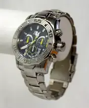 NEW 32 Degrees 1155M Mens Polar Chronograph Steel Yellow Accented Durable Watch