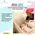 Mini ARC Co-Sleeper Bassinet with mattress, fitted sheet and travel bag