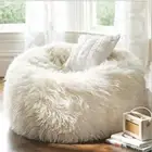 Fluffy Bean Bag Chairs for Adults Kids Sofa Couch Cover Plush Faux Fur Lounger