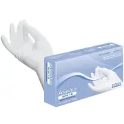 one BOX/100 GLOVES White Sort fit Nitrile Powder Free Gloves SIZE Small