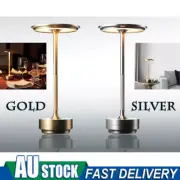 LED Cordless Table Desk Lamp Touch Dimmable Night Light Rechargeable Bedroom