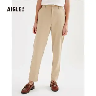 【AIGLE】女 防潑休閒長褲(AG-3P230A150 卡其)