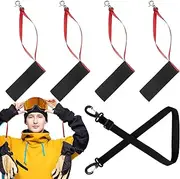 [Nevalerra] Ski Gloves Safety Straches, Glory Sister Strap Ski – Winter Ski Gloves Wrist Strap Tip Support – Men Women Sports Boot and Mittens Holding Band