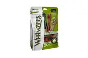 Whimzees Grain Free Veggie Dental Treats Toothbrush for Small Dogs - 24-Pack