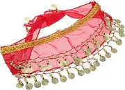 LIFKOME Hip Scarf for Belly Dancing Kids Decorative Belly Dancing Belt Dance Hip Scarf Belt for Kids Delicate Dance Hip Scarf with Coins Dancing Performance Waist Scarf
