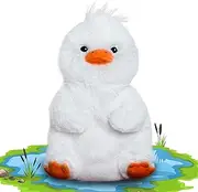 Microwave Heating Pad Heated Cute Stuffed Animal Removable Weighted Heated for Menstrual Cramps Period Pain Relief 11.8"*8.26" Adorable Soft Short Plush Duck Microwavable Heat Pack for Relief Gift