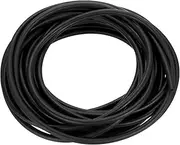 uxcell 26 Ft(8M) Natural Latex Rubber Tubing, 1/8"(3mm) ID x 1/4"(6mm) OD Sling Shot Rubber Bands Rubber Tubing Tube for Exercise, Stretching, Laboratory, Home Hose Tube, Black