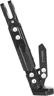 Stand Pad Motorcycle Modification, Ladder Side Support, Offset Bracket, Foot Support, Offset Bracket, Universal Offset Tripod Motorcycle Wheel Stand(Black)