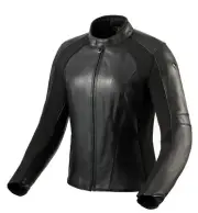 Rev'It Maci Womens Leather Motorcycle Jacket Black