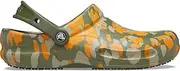 [Crocs] Unisex's Bistro Graphic Clog, Army Green Multi, 6 US Women/4 US Men