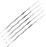 5Pcs Barbecue Skewers Thick Durable Meat Skewers for Outdoor Grilling High Temperature Resistance Easy to Clean Barbecue Tools