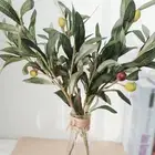4 Pcs Plant Accessories Fake Plants Greenery Stems Artificial Olive Branch Tree
