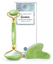 Roselyn Boutique Jade Roller & Gua Sha Facial Skin Massager Set