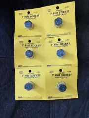 6 Vintage 7 Pin Sockets Printed Circuit by Workman Electronics Products, Inc.