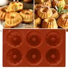 Microwave-safe Cake Mold Bpa-free Nonstick Silicone Mini Bundt Set 3 Shapes