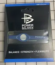 Wristband Power Balance magnetic ion energy & therapy bracelet silicone NEW Blue