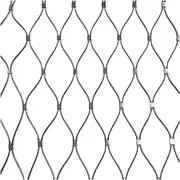Razor Wire Barbed Wire 304 Stainless Steel Rope Net, Cuttable Boundary Decor Fence, Anti-Theft Anti-Fall Safety Mesh for Football Field Garden, Hole Spacing 10CM