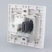 Wall Socket Plate 1 Ports CAT6 LAN & 1 Ports HDMI Panel Faceplate RJ45