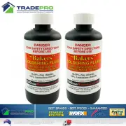 2x Bakers Soldering Fluid 250ml General Purpose Flux Welding Brazing Solder
