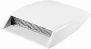 ZenithAur Universal Car Decorative Air Intake Scoop Turbo Bonnet Vent Sticker Hood Cover (White)
