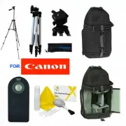 VIVITAR PHOTO 50" TRIPOD + BACKPACK + REMOTE FOR CANON REBEL EOS DSLR CAMERAS