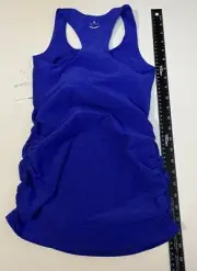 Beyond The Bump Maternity Size XS Tank Top Bra Bases Covered Spacedye Blue $88
