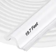 Kerf Door Weather Stripping 19.7 Ft V-Shaped Door Seal Strip for Large Gap Do...