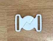 2pcs White BIKINI SNAP Clips PLASTIC CLASPS 20mm STRAP BRA Buckle