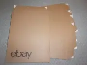 Paperboard Envelopes Self Seal Lot of 5 with Ebay Branded Logo 9"x11.5"