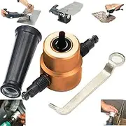 1 x double head metal plug nibbler, leaf cutter tool saw accessory for ultimate multi-purpose drilling