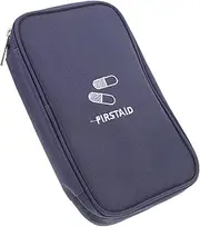 First Aid Kit Travel Medical Bag Mini Medications Organizer Medicine Emergency Bag Mini First Aid Pouch First Aid Bag Medicine Pill Organizer Travel Medicine Kit Navy Oxford Cloth