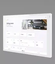 Crestron TS-1070-W-S 10.1 in. Wall Mount Touch Screen, White Smooth