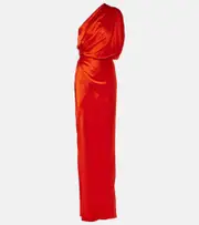 [The Sei] The Sei Draped one-shoulder silk satin gown AU 14 red