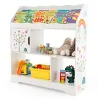 3-In-1 Kids Toy Shelf with Bookshelf Storage Cabinet Organiser for Playroom
