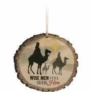 "Wise Men Still" Barky Christmas Ornament by P. Graham Dunn ~ FREE SHIPPING ~