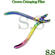 Primary Crown Crimping Plier Dental Orthodontics Instruments Multi Rainbow DP-04