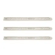 6 in Machinist Ruler Scale 5R 10ths 1/100 1/32 1/64 Graduation Flexible Decim...