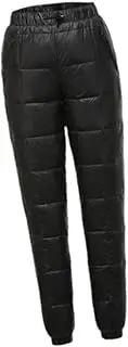 [Frediuo] Snow Pants Padded Quilted Thickened Casual Winter Outdoor Men Women Down Pants