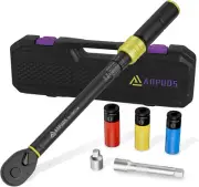 1/2-Inch Drive Torque Wrench, 10-170 Ft-Lb/13.6-230.5 Nm Click Torque Wrench Set
