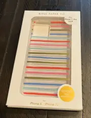 New Case Mate Rifle Paper Co Case For iPhone 11 Pro / XS / X 5.8" Clear Stripes